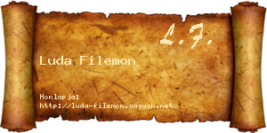 Luda Filemon névjegykártya